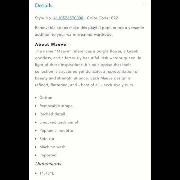 Anthropologie Bare Voile Peplum NWT - Picture 6 of 7